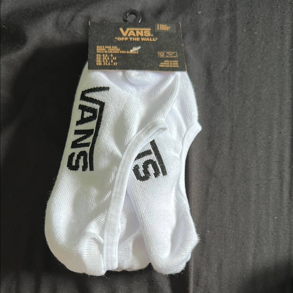 Vans White Casual Socks Ankle Length